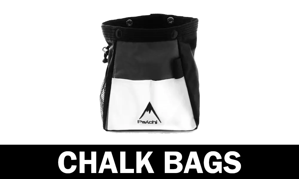 Psychi Chalk Bouldering Bucket Stand Bag Starter Pack for Rock Climbing with Loose Chalk and Brush 
